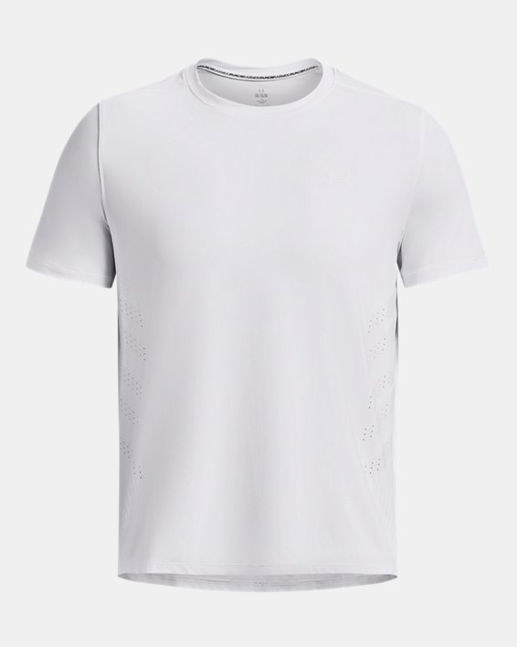 Men's UA Launch Elite Graphic Short Sleeve in White image number 4